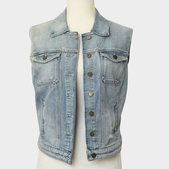 GUESS Women's Denim Vest Size M - Picture 1 of 9